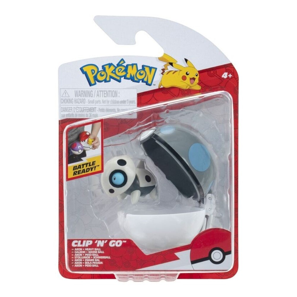 Pokemon Clip 'N' Go Aron + Heavy Ball