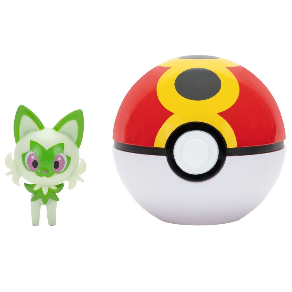 Pokemon Clip 'N' Go Sprigatito + Repeat Ball