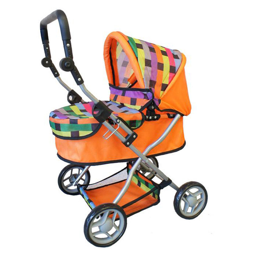 Deluxe Doll Pram Lattice Print