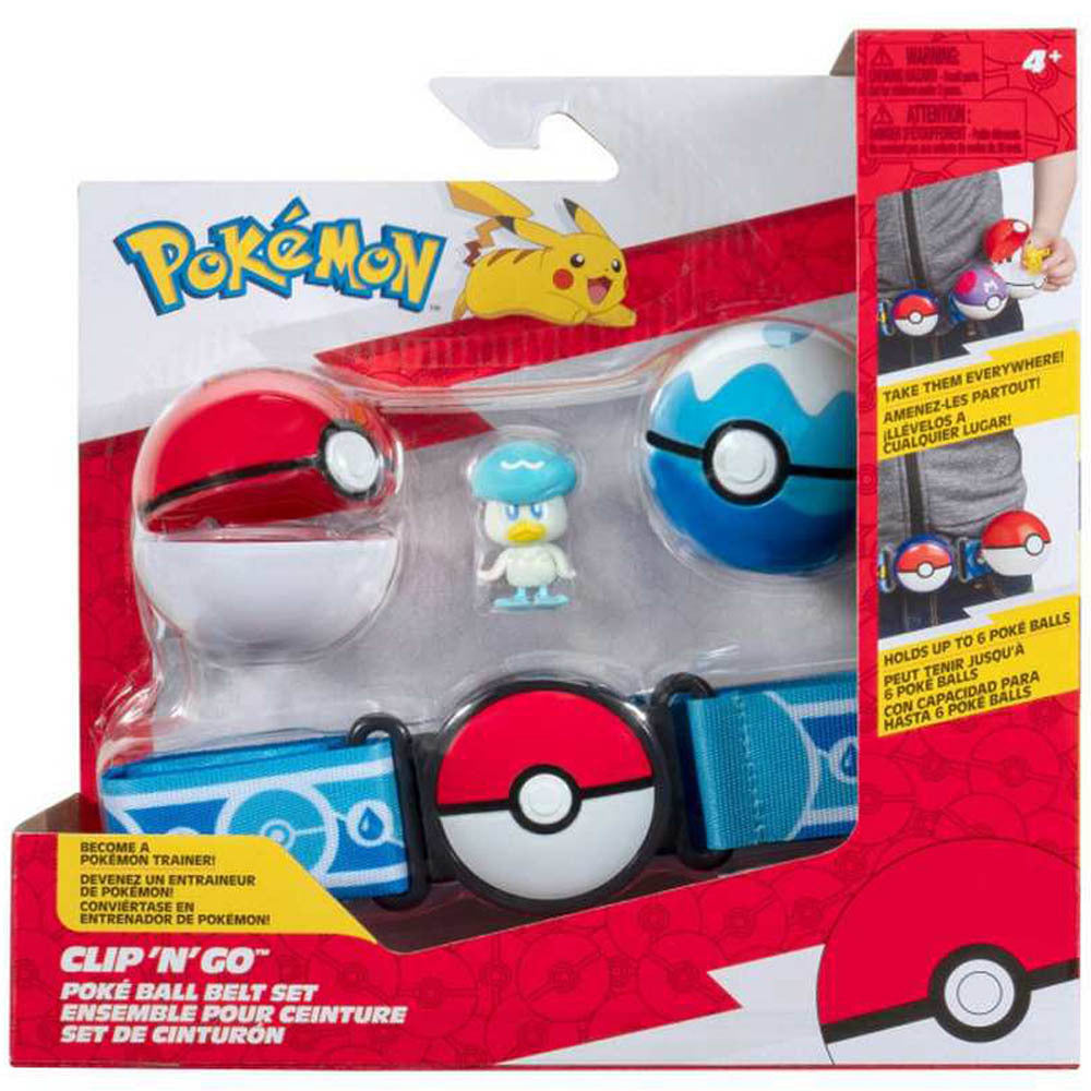 Pokemon Clip N Go Poke Ball Belt Set - Quaxly