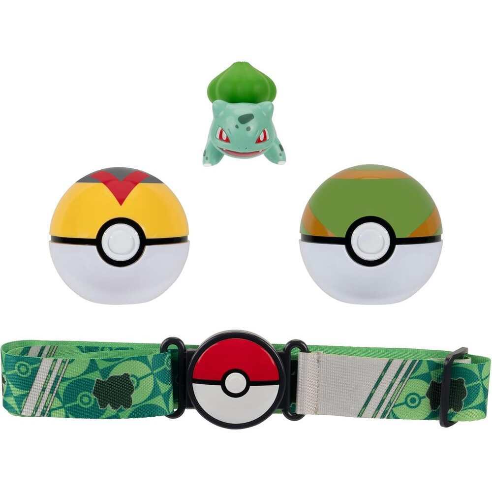 Pokemon Clip N Go Poke Ball Belt Set - Bulbasaur