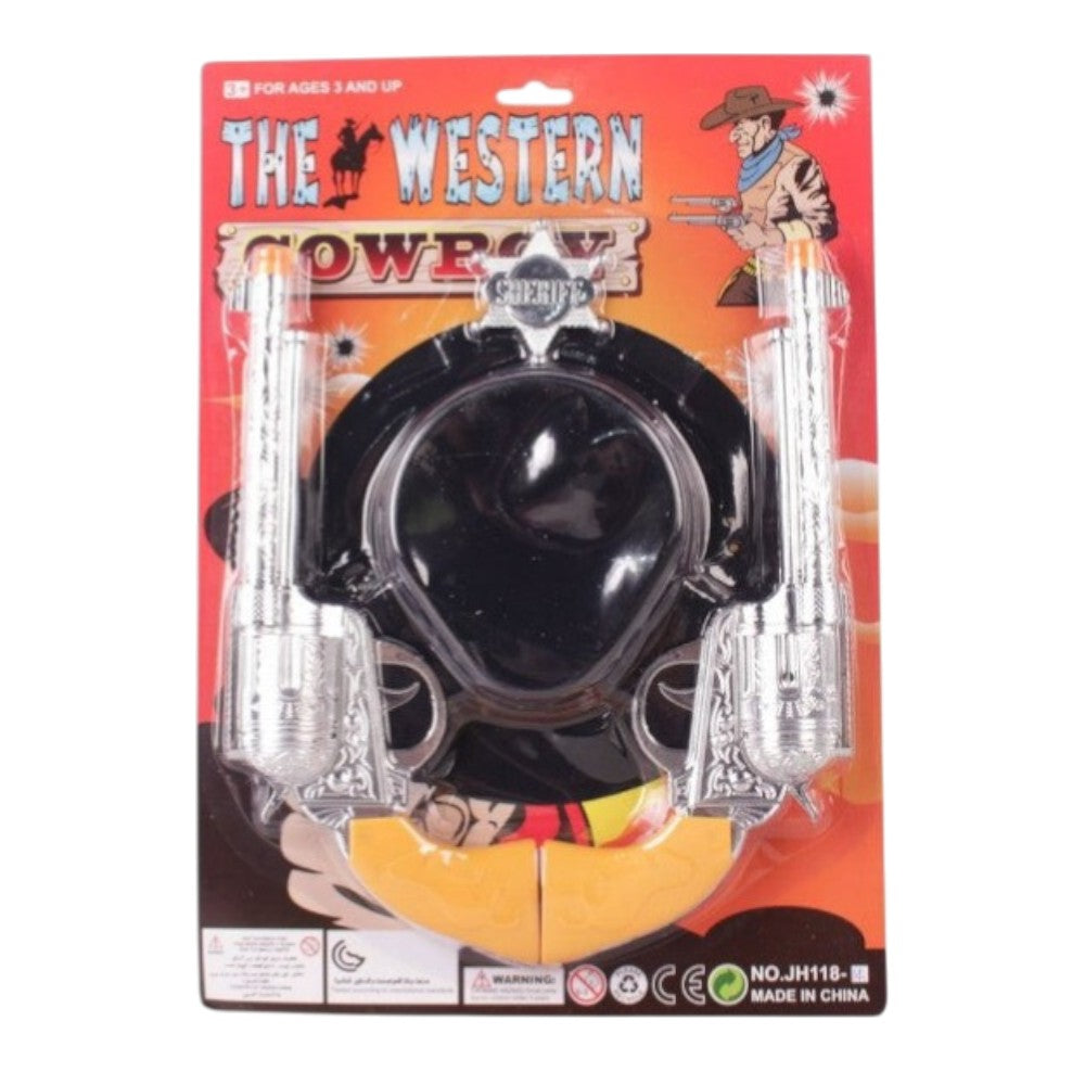 Cowboy Gun Set with Hats