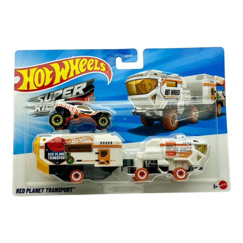 Hot Wheels Super Rigs Red Planet Transport