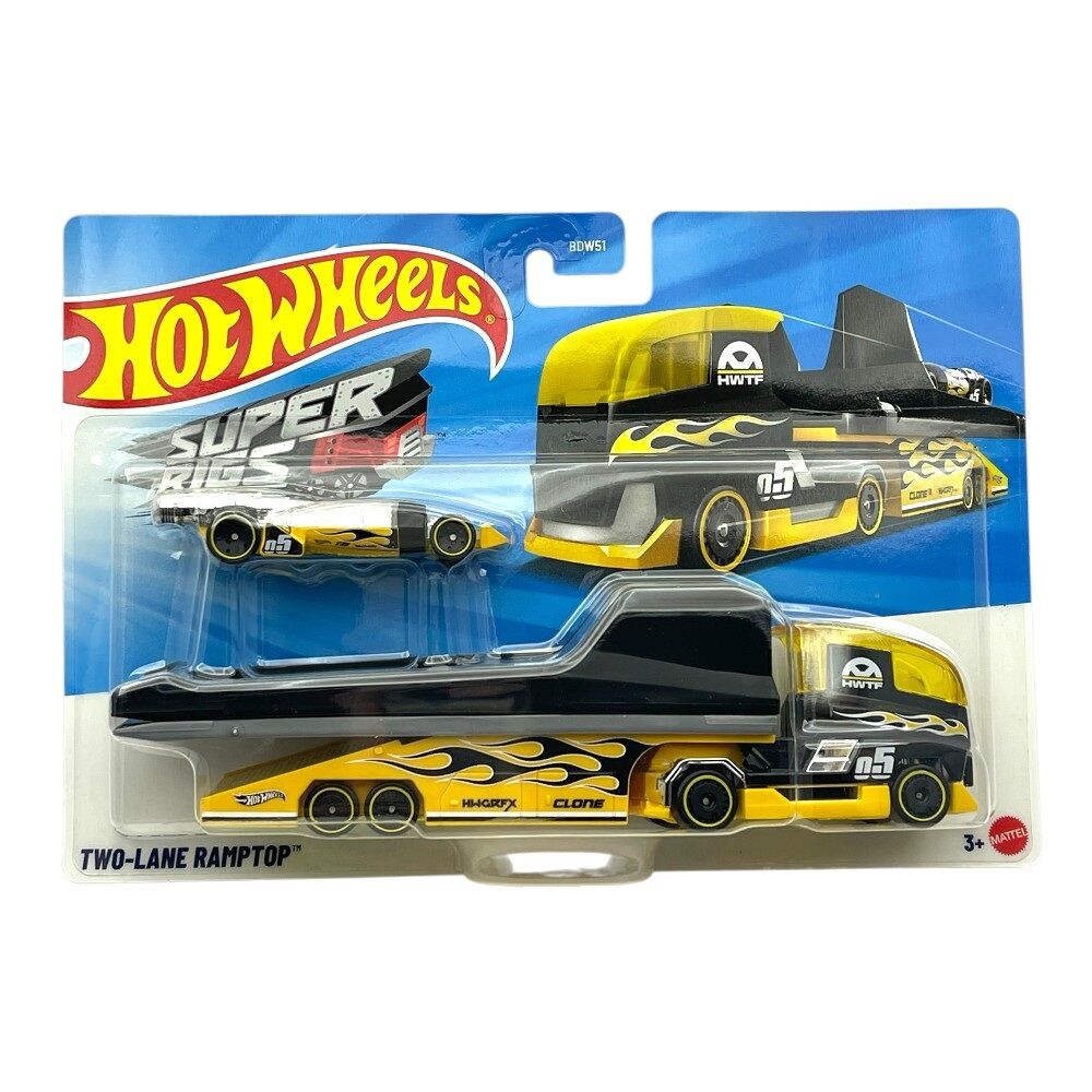 Hot Wheels Super Rigs Two-Lane Ramptop