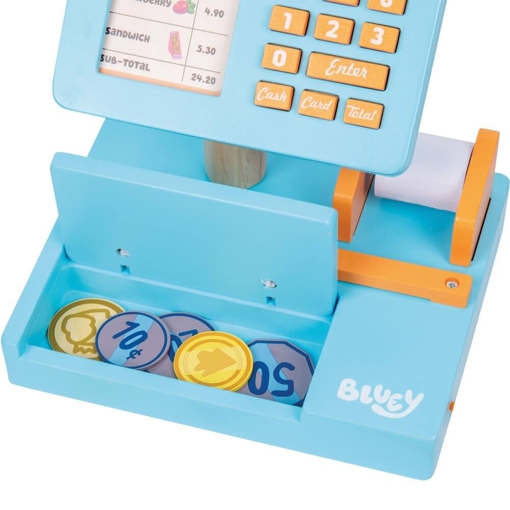 Bluey Wooden Cash Register