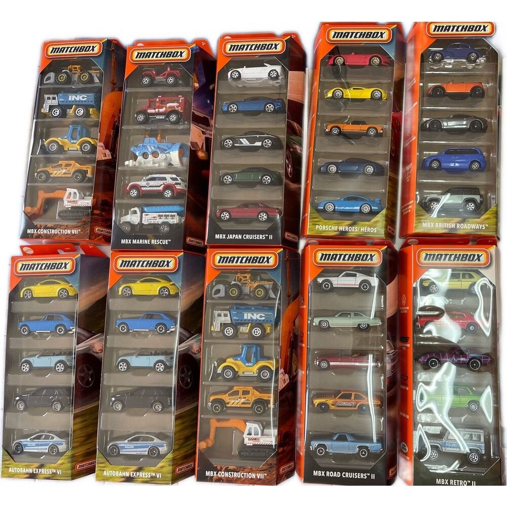 MATCHBOX CARS 5PK ASST Randomly Selected One Set