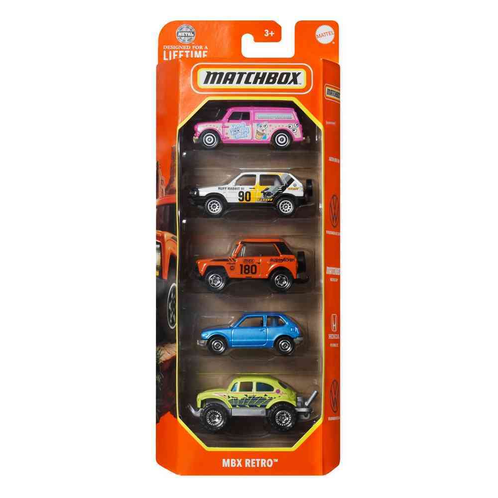 Matchbox Cars 5 Pack MBX Retro
