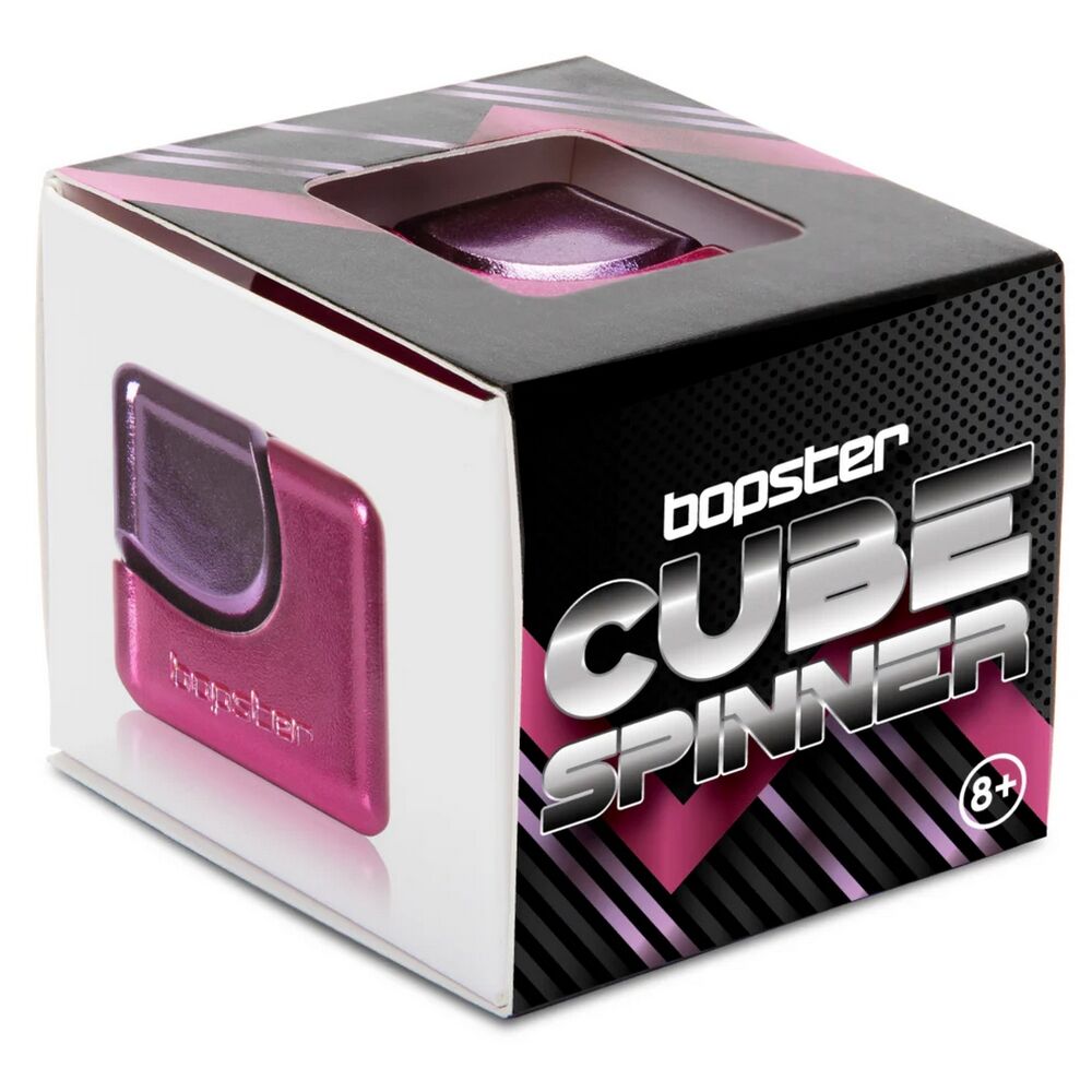 Bopster Fidget Cube Spinner - Pink & Purple