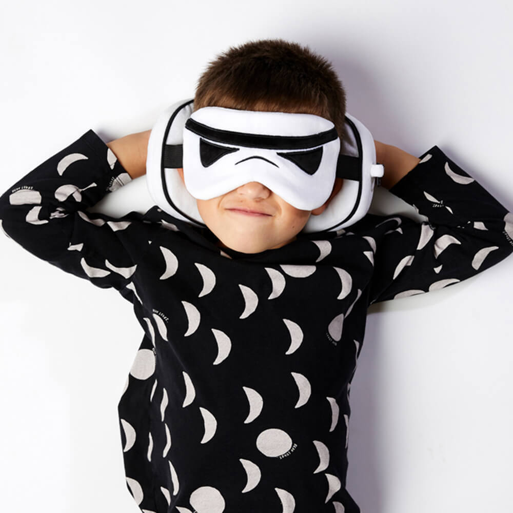Relaxeazzz Travel Pillow & Eye Mask Set - Star Wars Stormtrooper