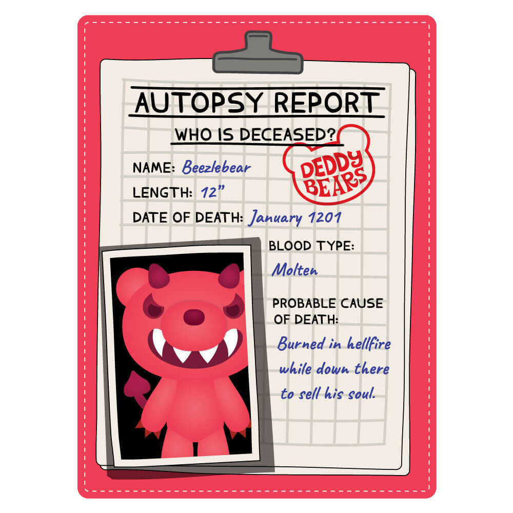 Deddy Bears Body Bag Series 1 - Beezlebear (12")