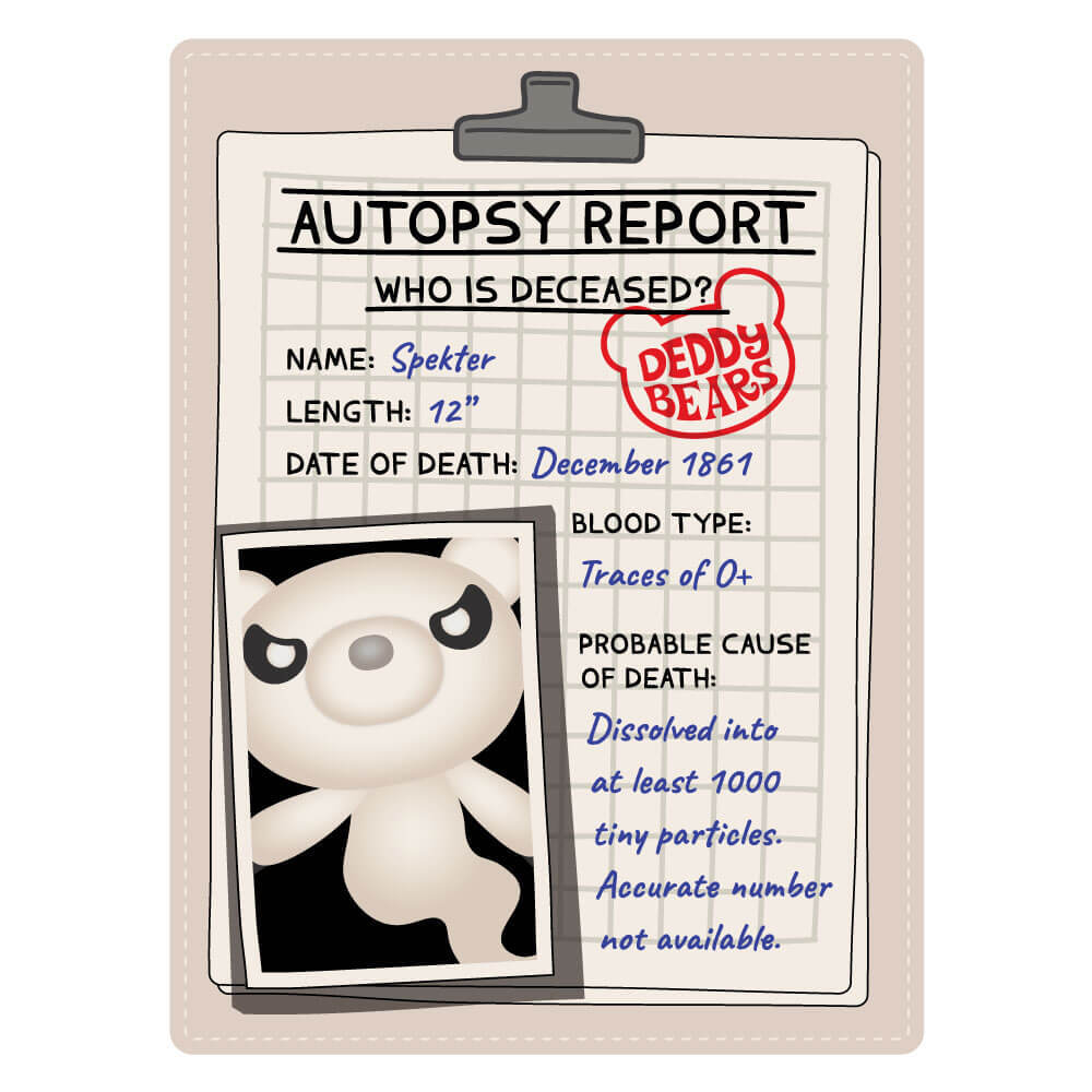 Deddy Bears Plush In Body Bag Spekter