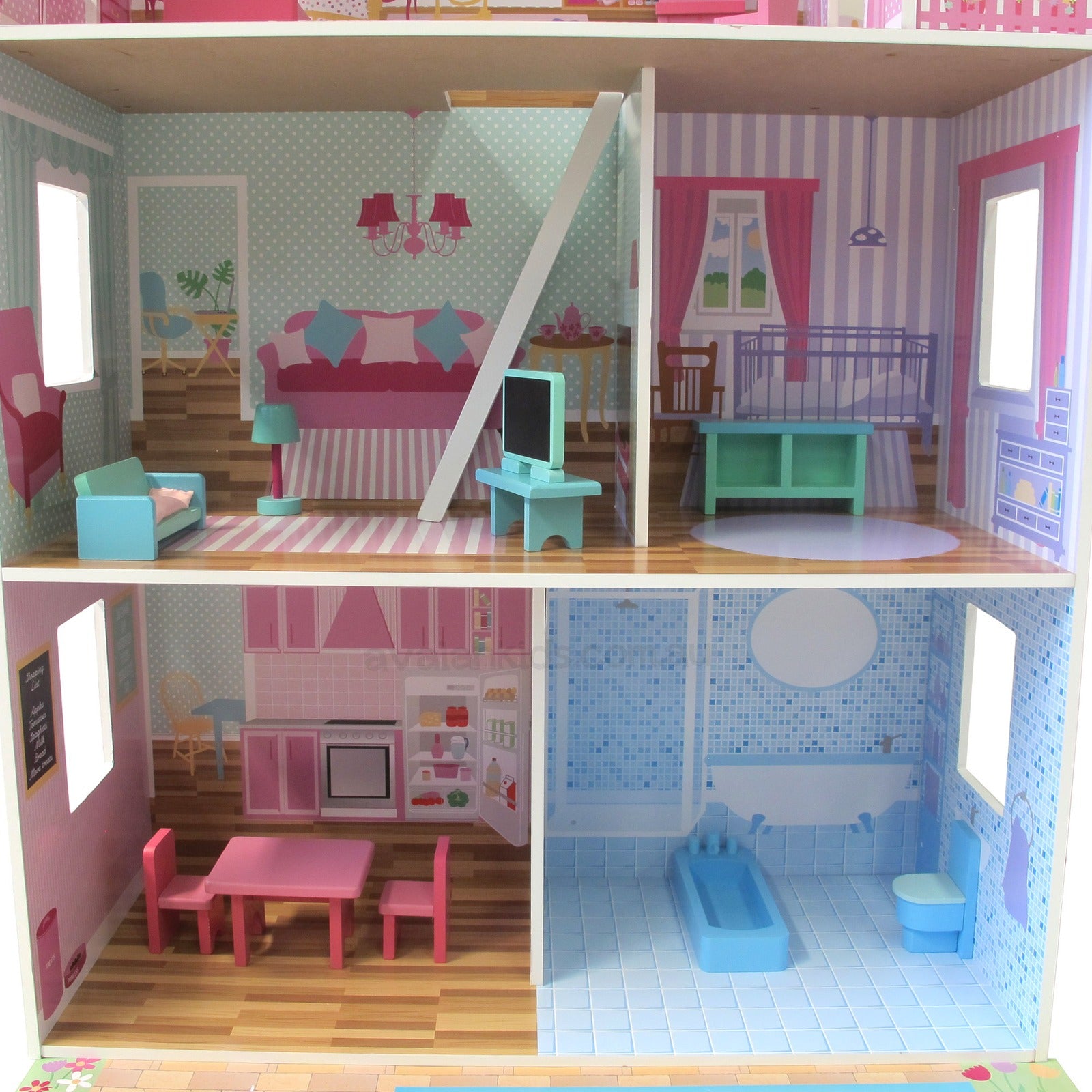 Wooden Doll House Fairy & Furniture