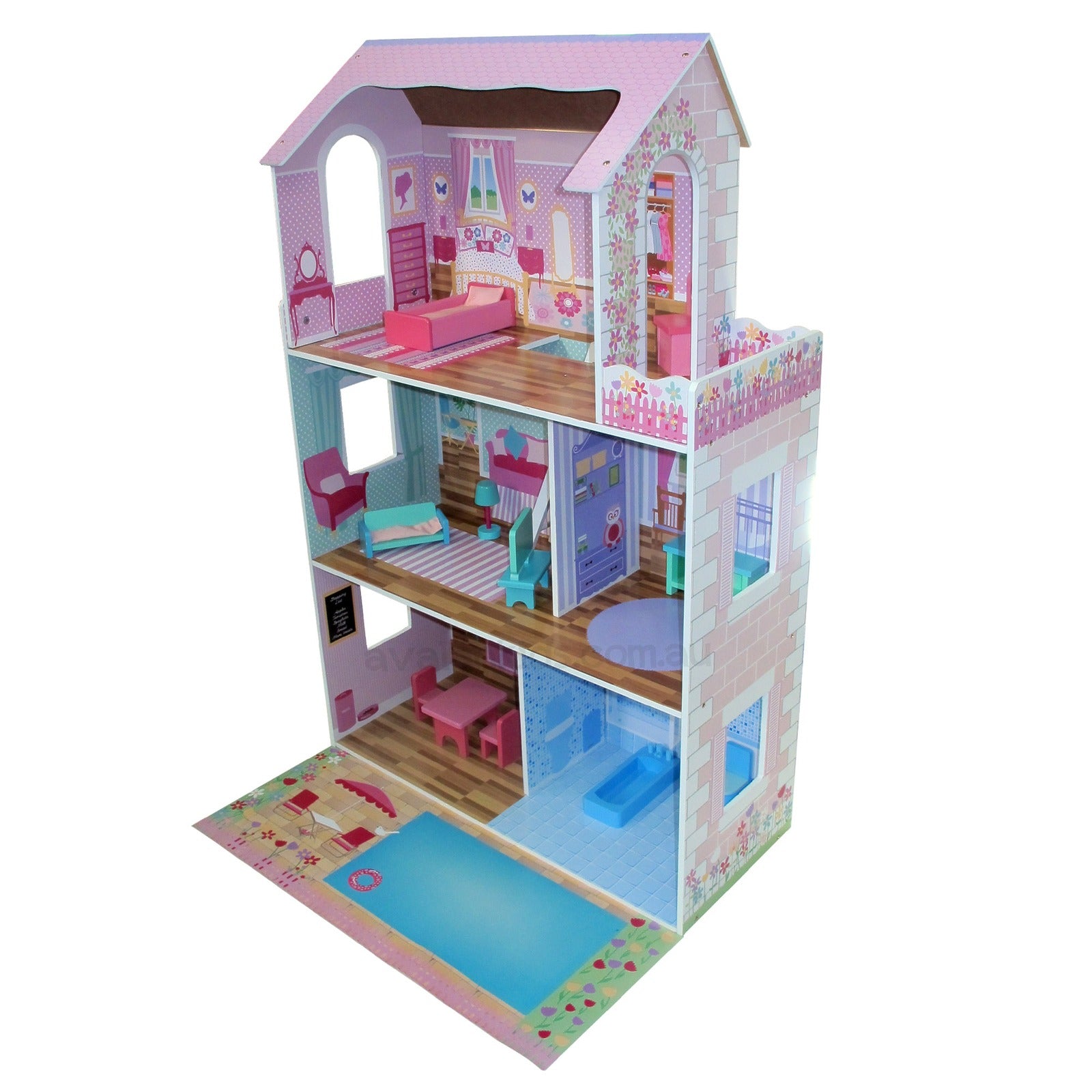 Wooden Doll House Fairy & Furniture