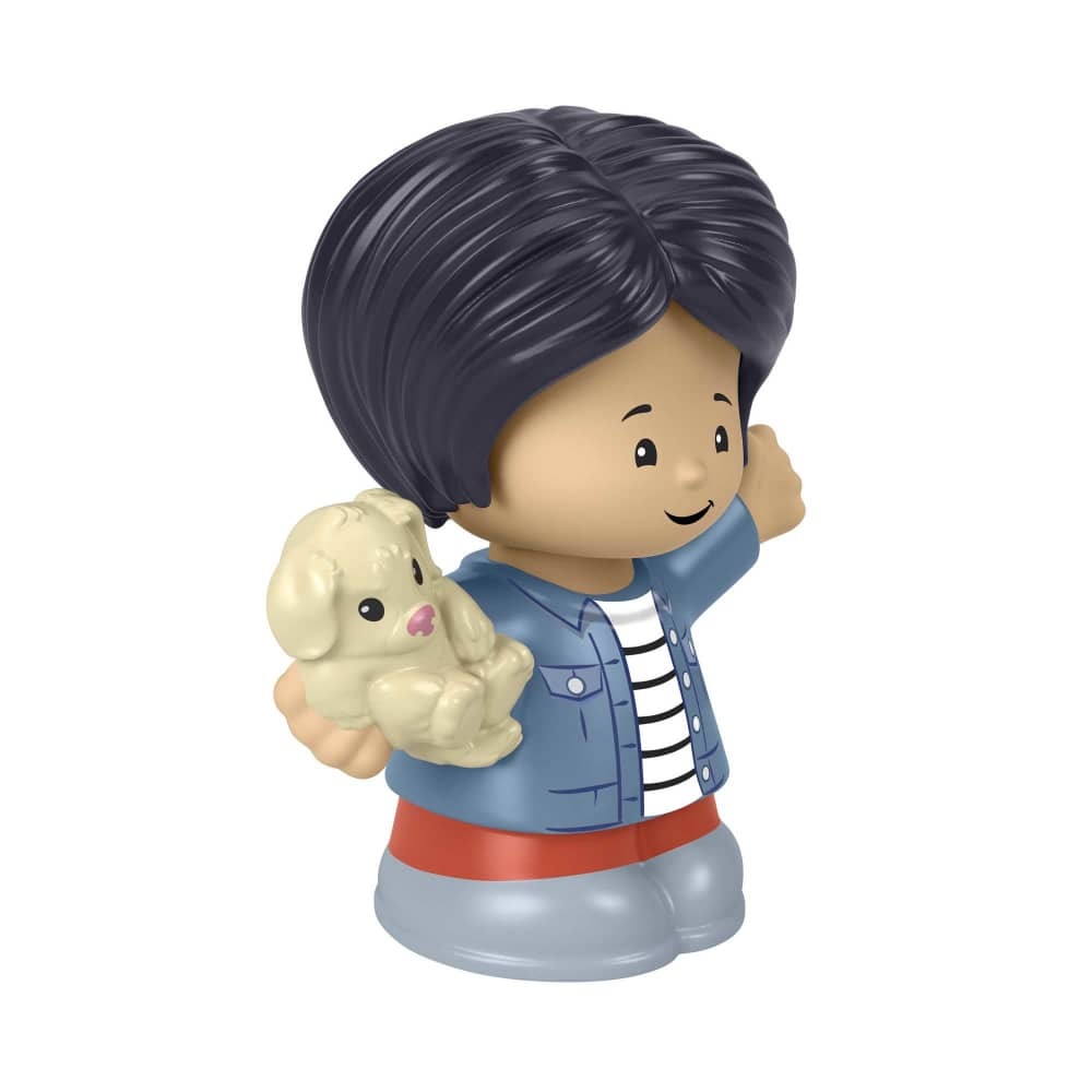 Little People Single Figure - Woman with Puppy