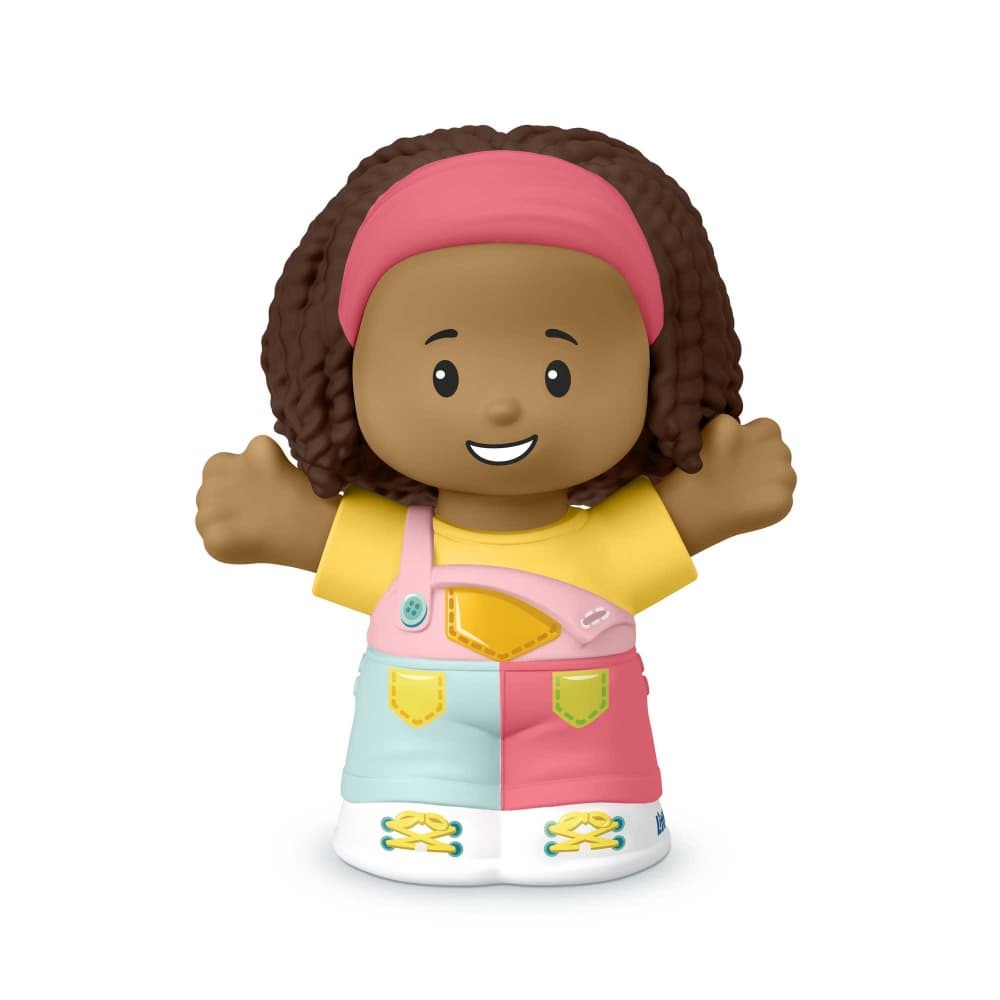 Little People Single Figure - Girl in Overalls