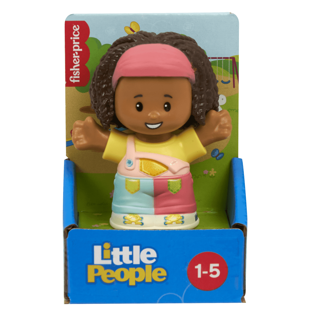 Little People Single Figure - Girl in Overalls