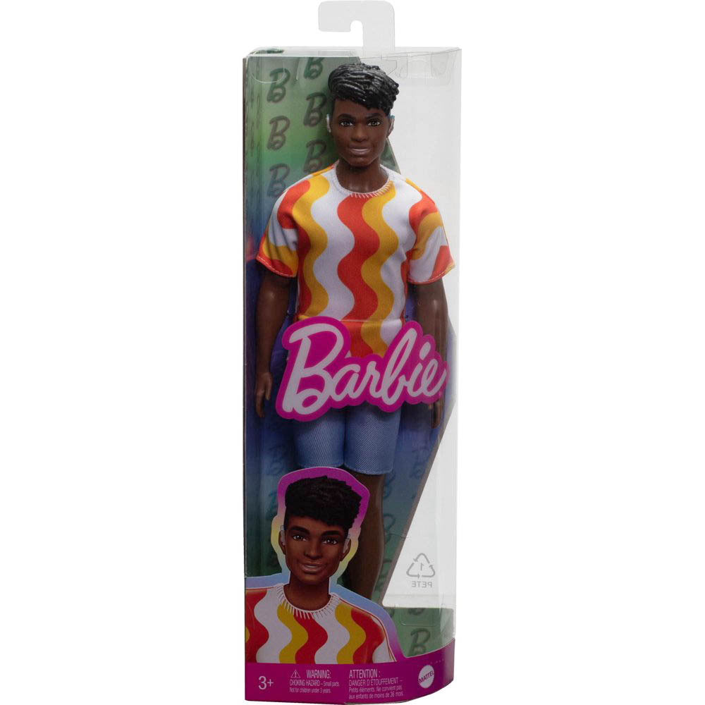 Barbie Fashionistas Ken Doll - Orange Shirt & Jelly Shoes (220)