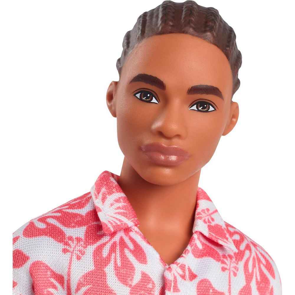 Barbie Fashionistas Ken Doll - Braided Brown Hair (227)