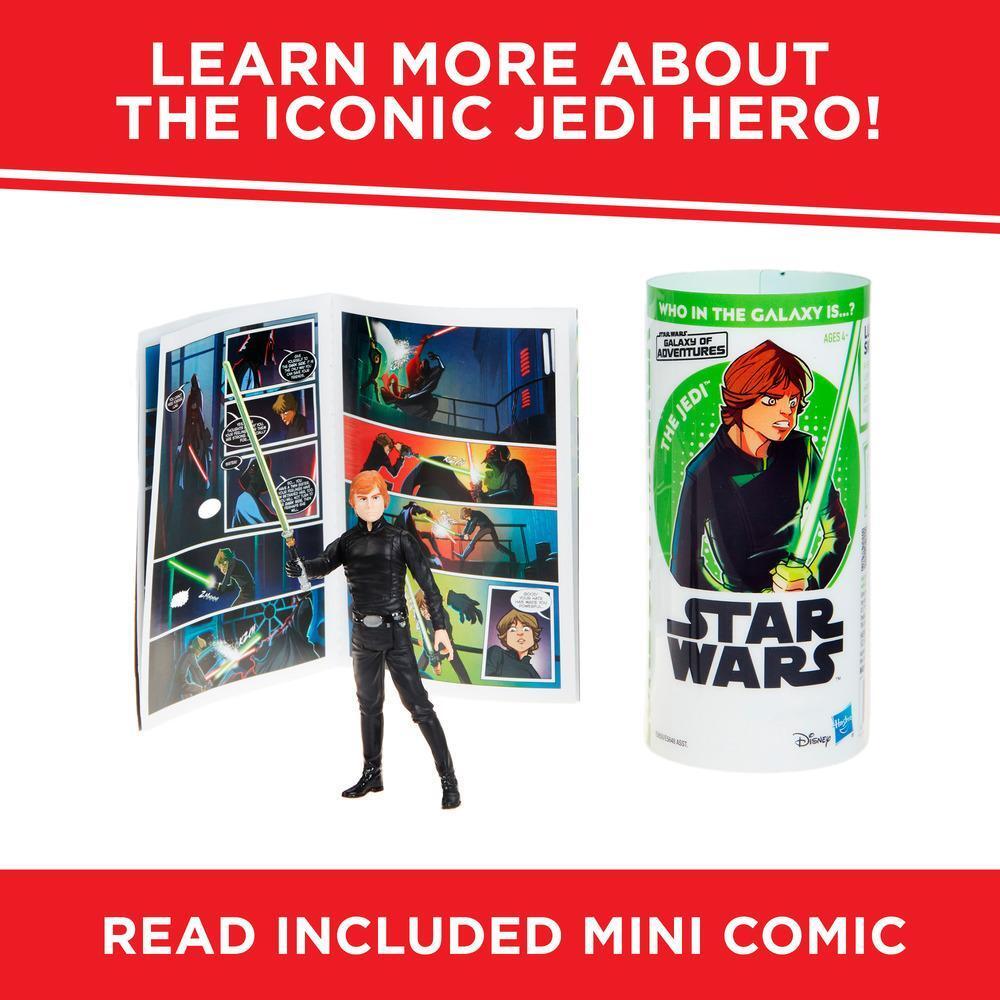Star Wars Galaxy of Adventures Luke Skywalker Figure and Mini Comic