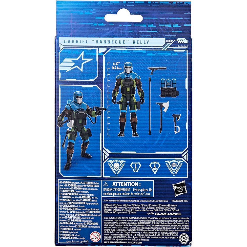 GI Joe Classified Series Gabriel "Barbecue" Kelly Figure