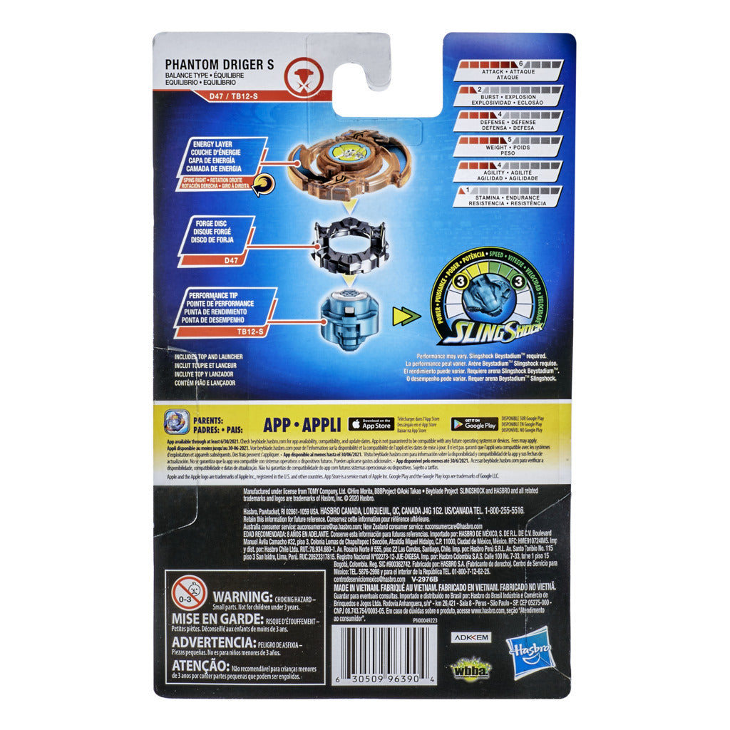 Beyblade Burst Rise Slingshock - Phantom Driger S