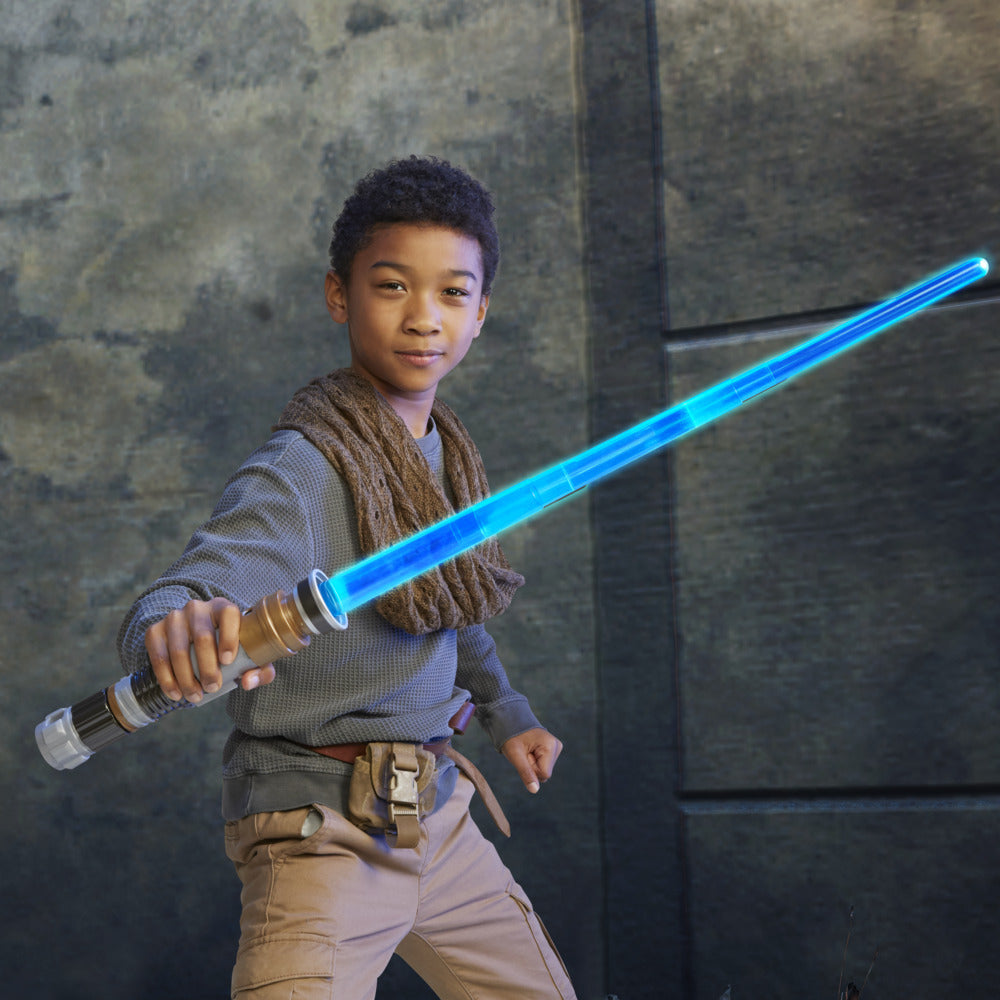 Star Wars Lightsaber Forge Obi-Wan Kenobi Electronic Extendable Blue Lightsaber