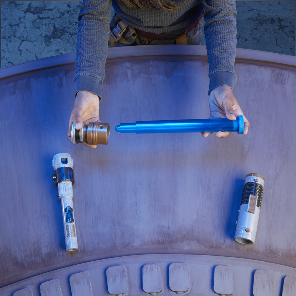 Star Wars Lightsaber Forge Obi-Wan Kenobi Electronic Extendable Blue Lightsaber