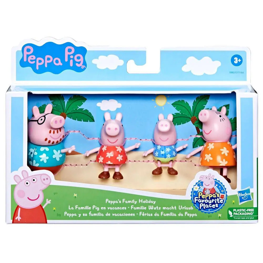 Peppa Pig Figure 4 Pack - Peppas Family Holiday