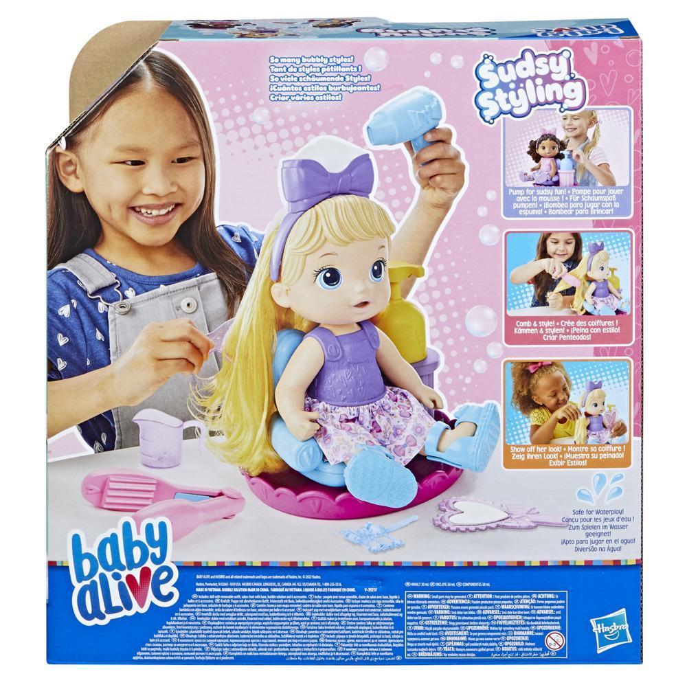 Baby Alive Sudsy Styling Doll Blonde Hair