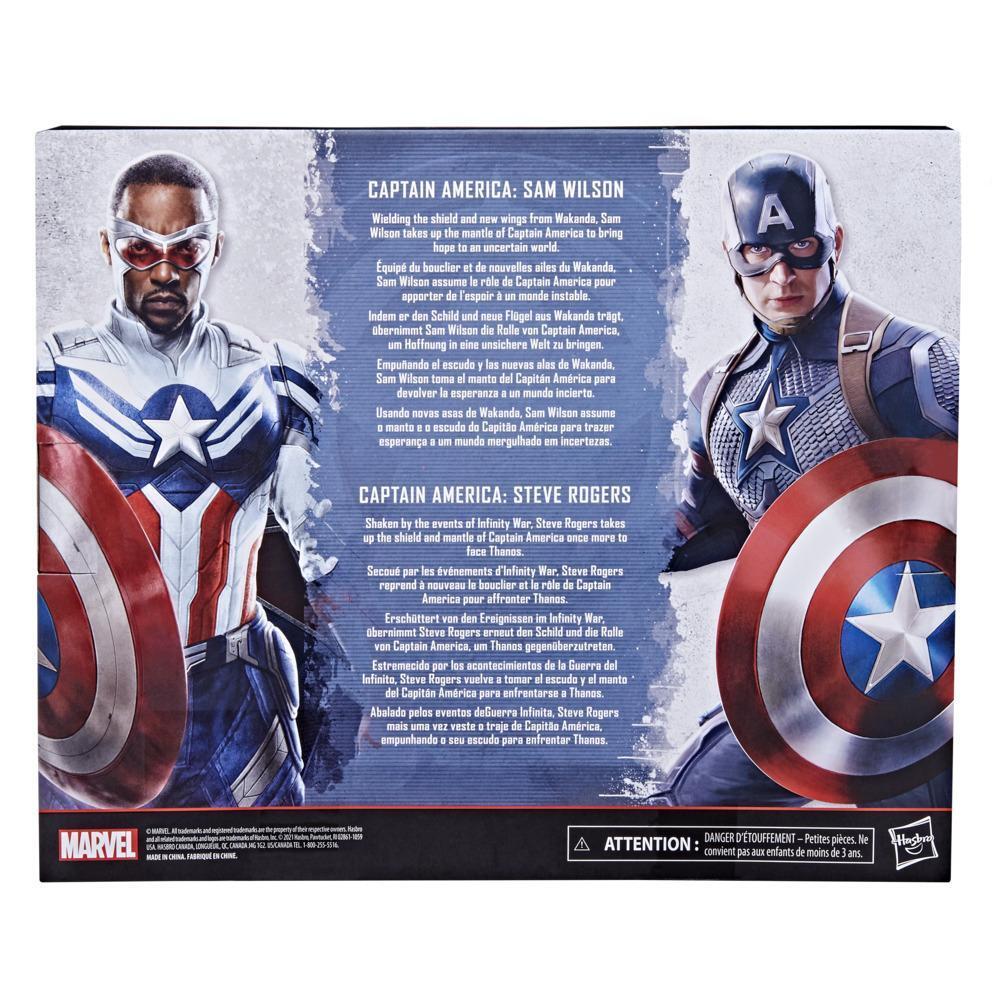 Marvel Legends Series Figures 2 Pack - Captain America Steve Rogers Sam Wilson