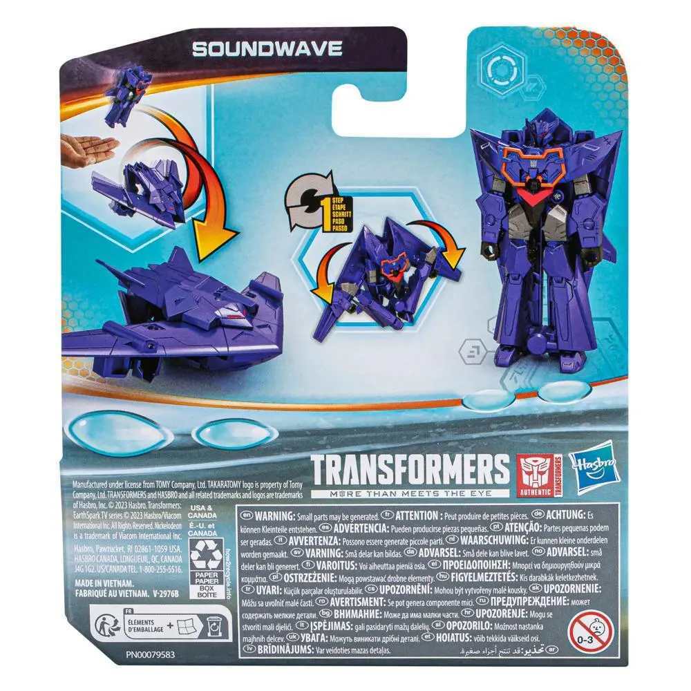 Transformers EarthSpark 1 Step Flip Changer - Soundwave