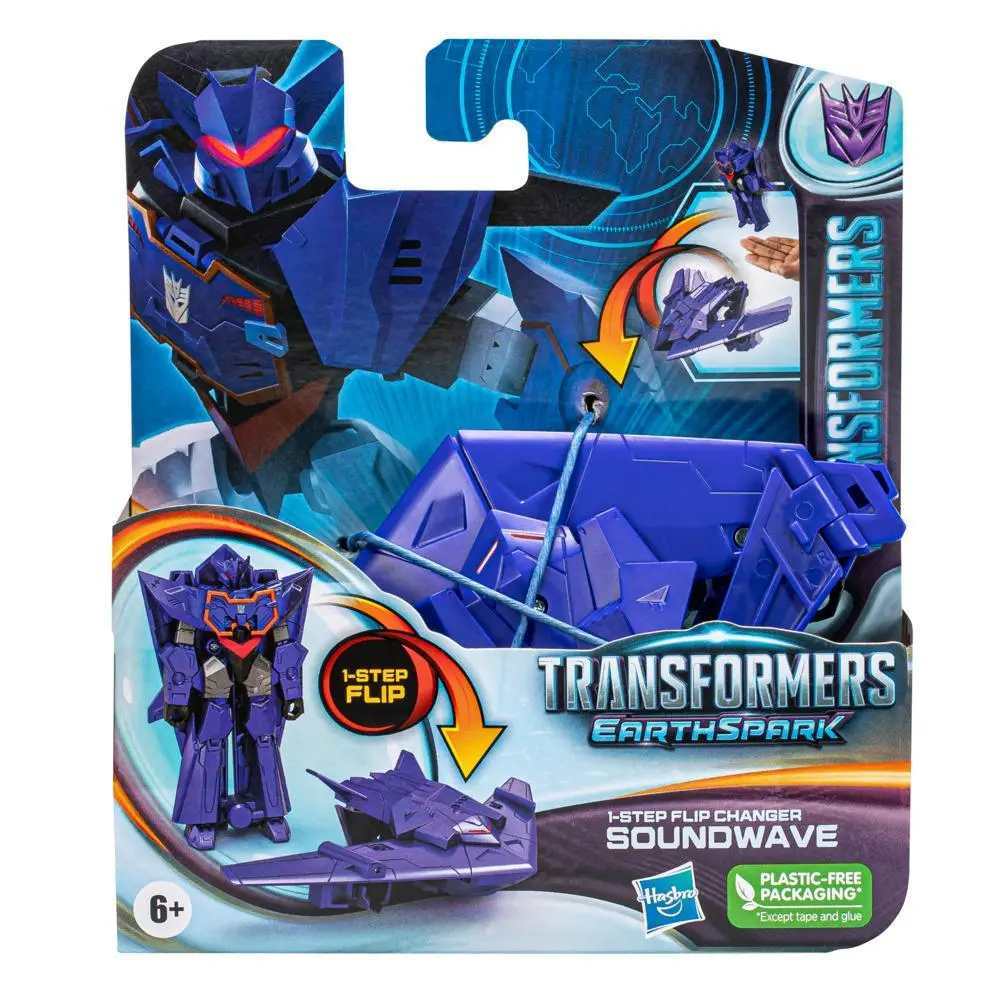 Transformers EarthSpark 1 Step Flip Changer - Soundwave