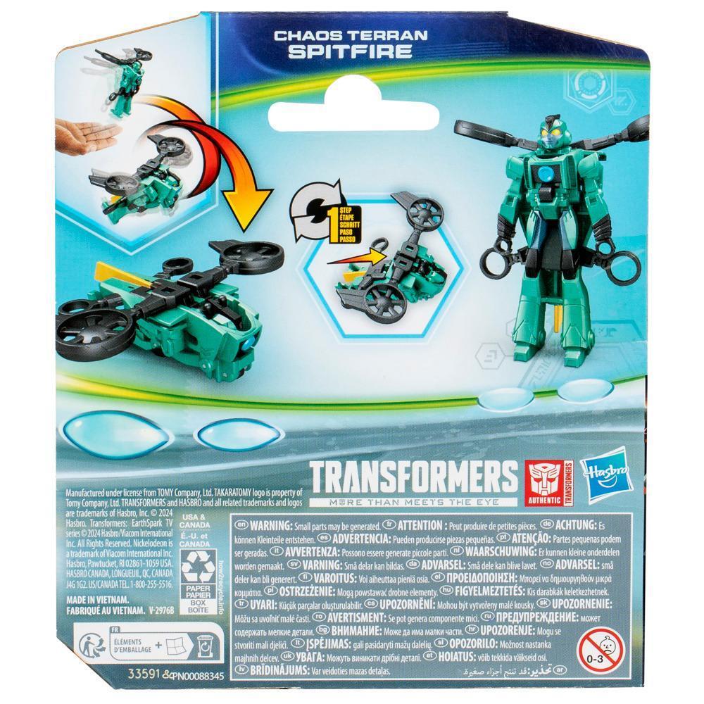 Transformers EarthSpark 1 Step Flip Changer - Chaos Terran Spitfire