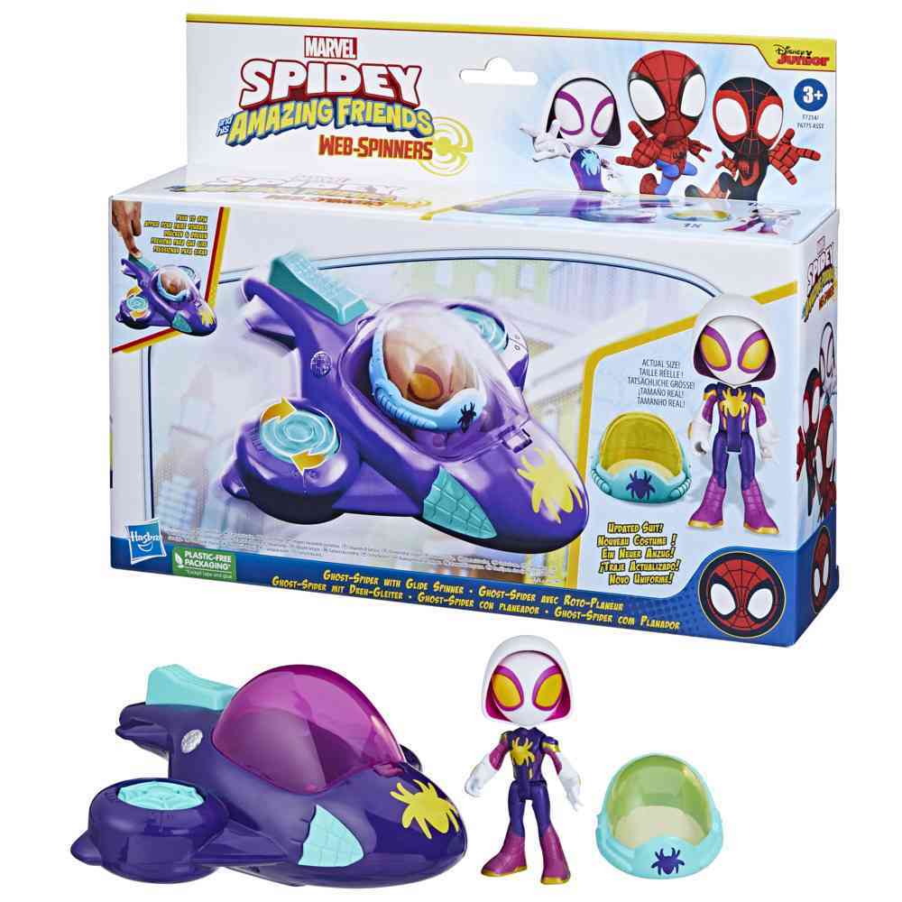 Marvel Spidey and His Amazing Friends Web Spinners - Ghost Spider with Glide Spinner