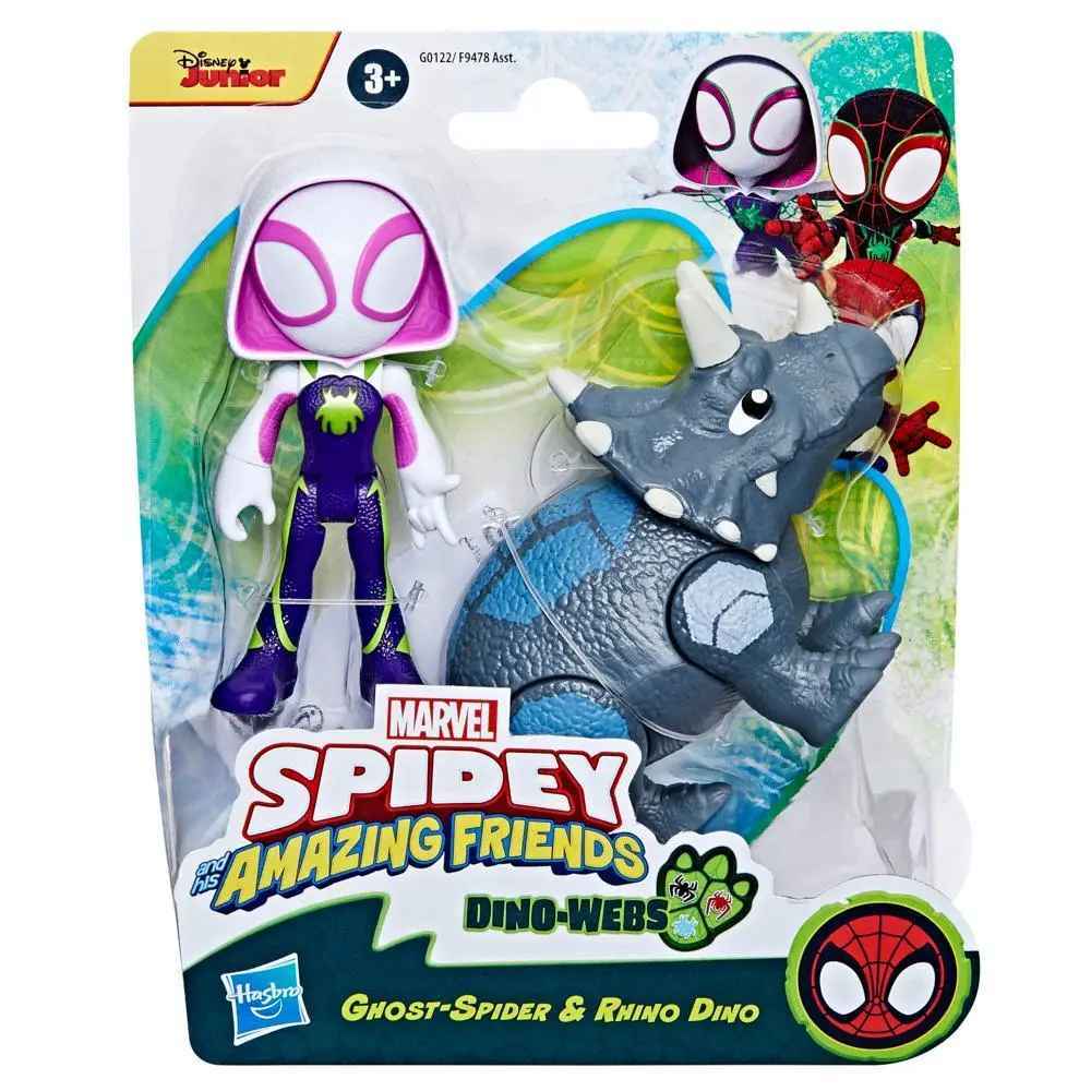 Marvel Spidey and His Amazing Friends Dino-Webs - Ghost-Spider & Rhino Dino