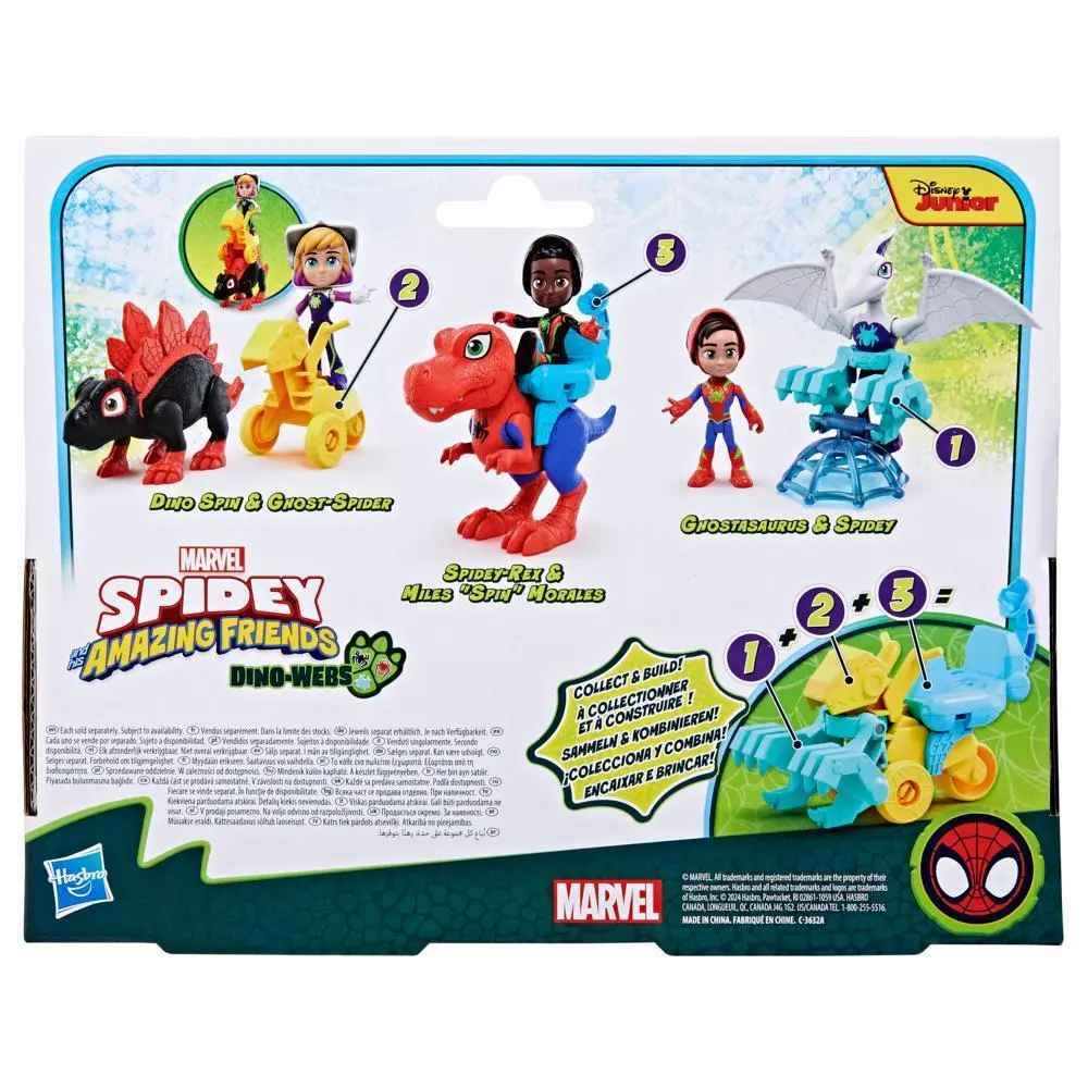 Marvel Spidey and His Amazing Friends Dino-Webs Ghostasaurus & Spidey