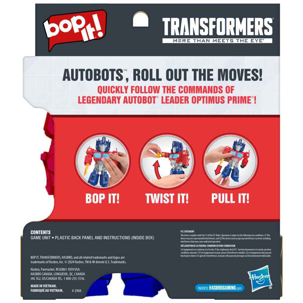 Bop It! Optimus Prime Edition Game