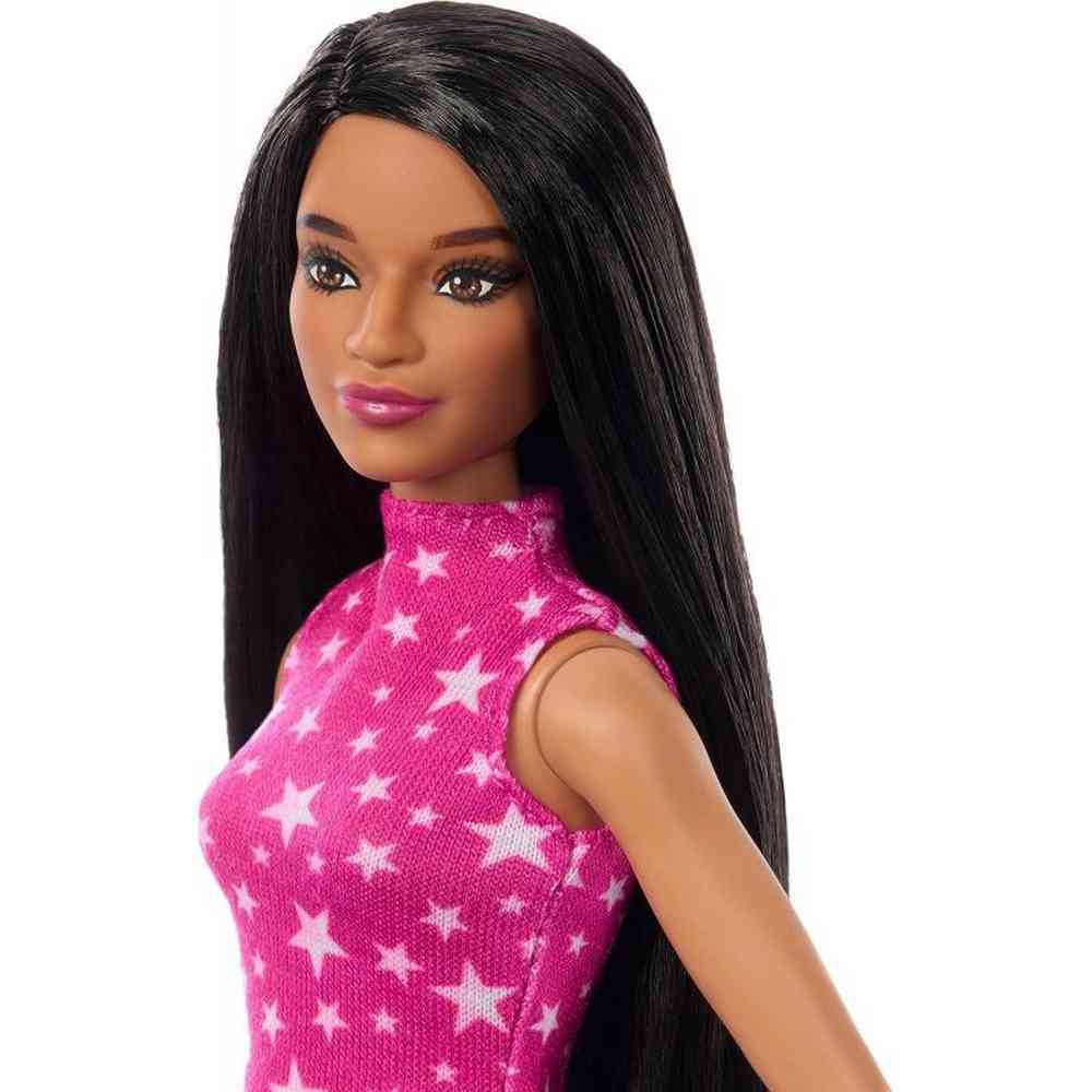 Barbie Fashionista Doll 215 Pink Star-Print Top