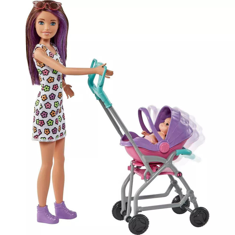 Barbie Skipper Babysitters Inc Dolls & Playset -  Straight Brunette Hair