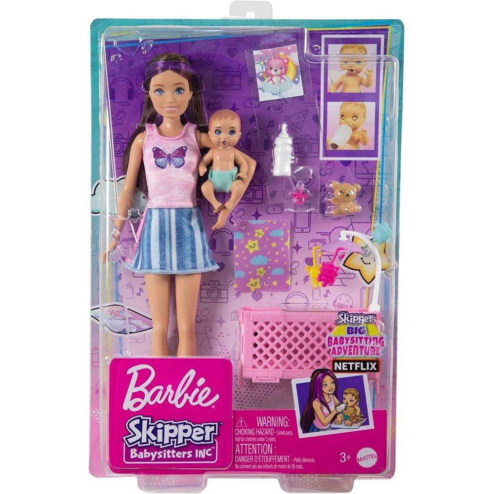 Barbie Skipper Babysitters Inc Dolls & Playset - Blue Shorts