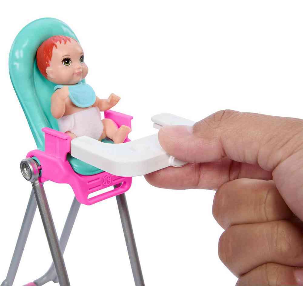 Barbie Skipper Doll & Playset with Accessories Babysitting Set Blonde