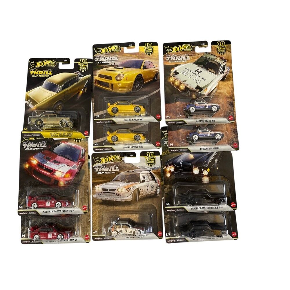 Hot Wheels Car Culture Thrill Climbers Full Box Include Chase