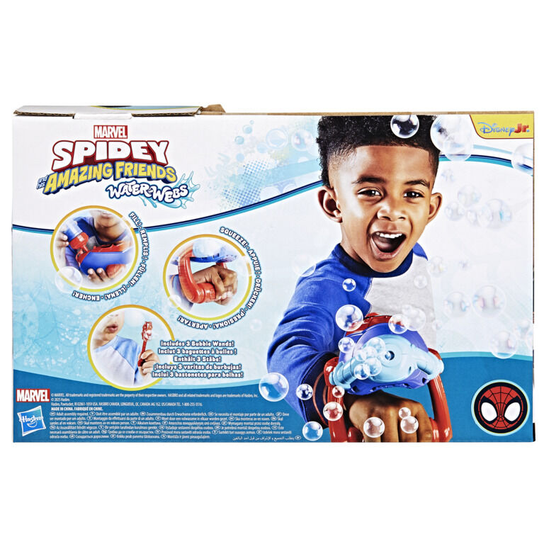 Marvel Sipdey and His Amazing Friends Water Webs Bubble Slinger