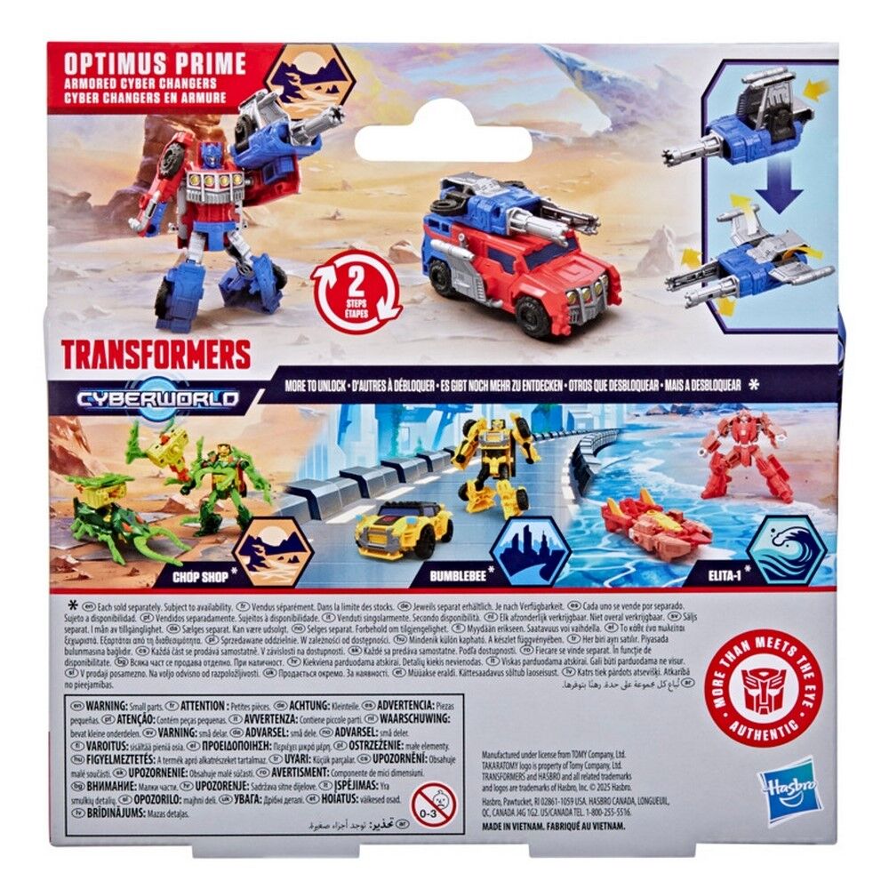 Transformers Cyberworld Armored Cyber Changers - Optimus Prime