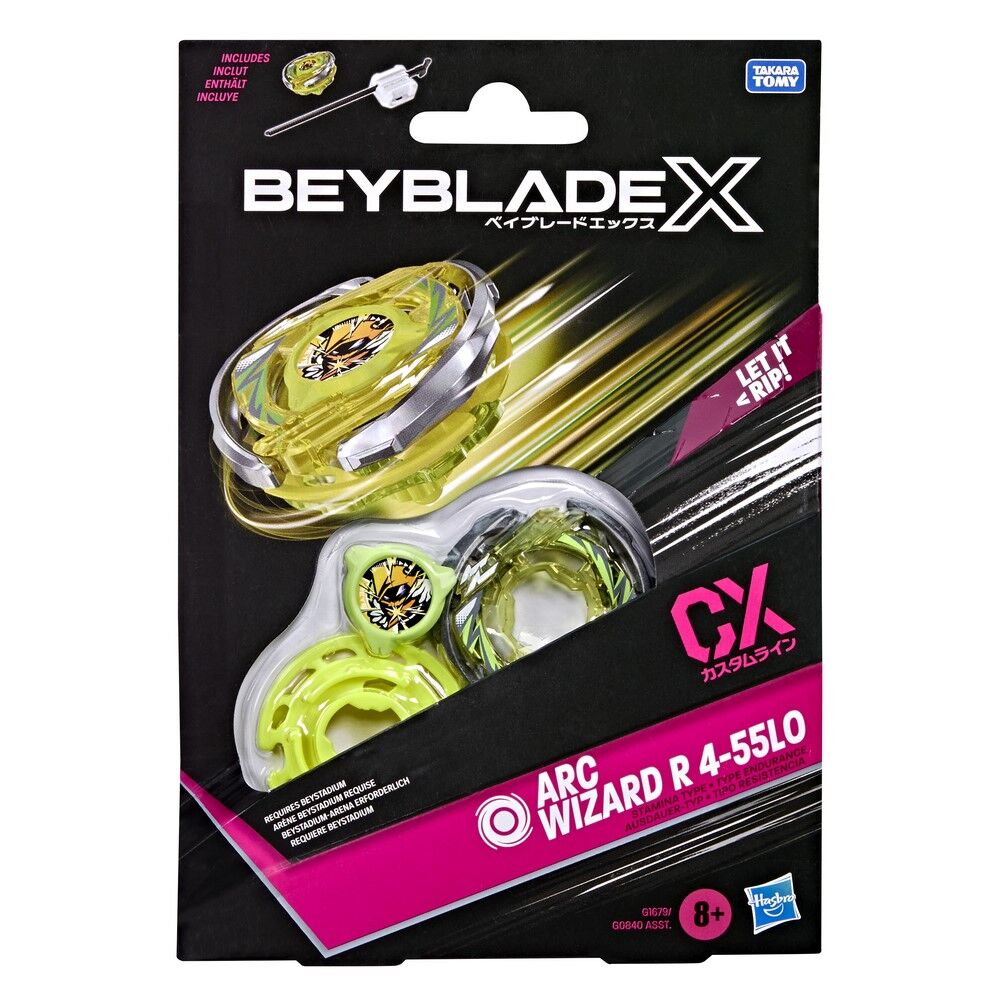 Beyblade X CX Arc Wizard R 4-55LO Starter Pack with Launcher