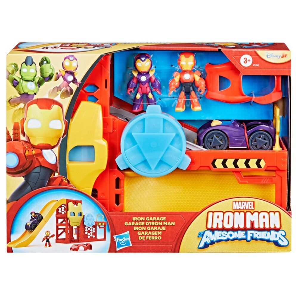Marvel Iron Man And His Awesome Friends Iron Garage Playset