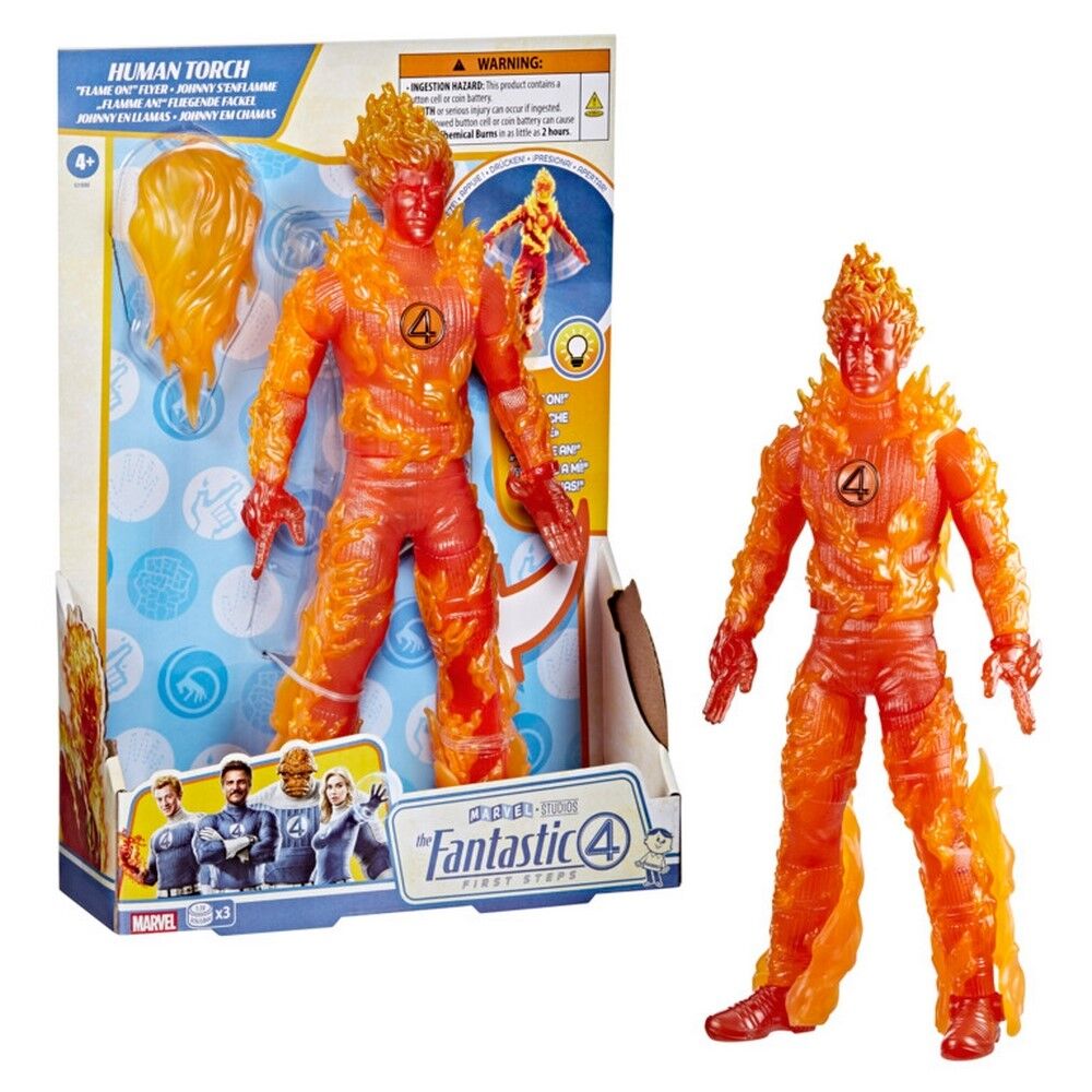 Marvel Fantastic 4 Flame On Flyer Human Torch Action Figure Paisley