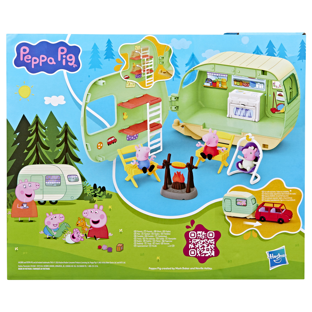 Peppa Pig Three Little Piggies Caravan Playset with 3 Figures