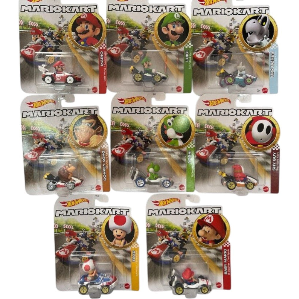 Hot Wheels Mario Kart Set of 8 958B Case 2026