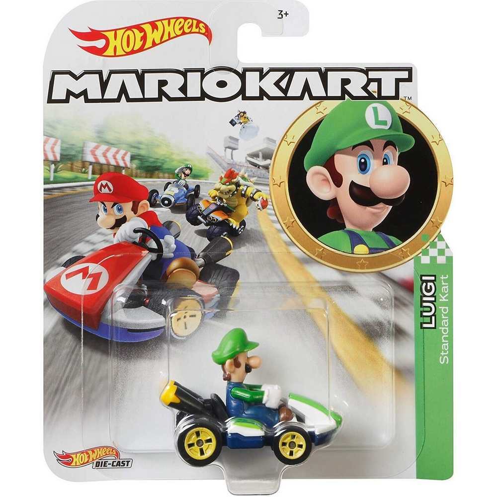 Hot Wheels Mario Kart - Luigi (Standard Kart)